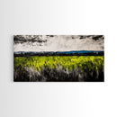 Green Field, Landscape Canvas Print, Nature Wall Art, Minimalist Artwork, Outdoor Scene, Farmhouse Decor, Living Room Wall Art