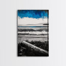 Ocean Serenity, Coastal Landscape, Nautical Wall Art, Beach House Decor, Framed Canvas Print, Living Room Wall Art, Seascape Painting