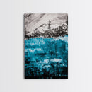 Mountain Lake, Nature Wall Art, Wilderness Art, Outdoor Landscape, Cabin Decor, Black and White Art, Scenic Wall Art, Canvas Print