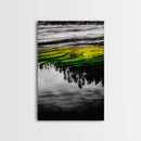Reflection Art, Water Canvas Print, Nature Inspired Decor, Zen Wall Art, Black and White Photography, Peaceful Home Artwork