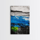 Ocean Waves, Seascape Canvas Print, Beach Wall Art, Coastal Home Decor, Living Room Artwork, Blue Abstract Painting, Nautical Art
