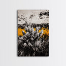 Nature Artwork, Desert Landscape, Western Home Decor, Canvas Print, Rustic Wall Art, Black and White Art, Fall Inspired Artwork