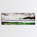 Stormy Beach, Coastal Landscape, Black and White, Canvas Print, Large Wall Art, Modern Home Decor, Bedroom Wall Art, Minimalist Aesthetic