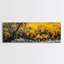 Autumn Forest, Golden Trees, Fall Landscape, Canvas Print, Rustic Wall Art, Nature Lover Decor, Warm Tones, Large Wall Art, Cozy Aesthetic
