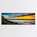 Mountain Sunset, Colorful Landscape, Framed Canvas Print, Nature Wall Art, Home Office Decor, Living Room Wall Art, Scenic View Painting