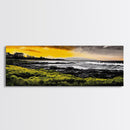 Sunset Coast, Ocean Wall Art, Seascape Print, Framed Canvas Print, Coastal Decor, Modern Art, Beach House, Nature Wall Art