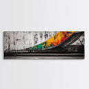 Industrial Ramp, Urban Minimalist, Canvas Print, Monochrome Wall Art, Modern Home Decor, Office Artwork, Geometric Abstract, Grayscale Painting