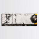 Abstract Geometry, Modern Art, Black and White Decor, Canvas Print, Bold Minimalist Painting, Office Wall Artwork, Unique Statement Piece