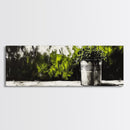 Potted Plant, Botanical Wall Art, Greenery Decor, Modern Minimalist Painting, Nature Inspired Home, Kitchen Wall Print, Canvas Print