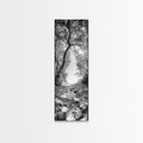 Forest Path, Rock Creek, Canopy Light, Calm Nature Scene, Canvas Print, Entryway Wall Art, Tranquil Minimalist Landscape Print
