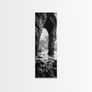Sea Arch, Coastal Rocks, Ocean Waves, Dramatic Sky, Framed Canvas Print, Coastal Wall Art, Minimalist Beach House Decor, Bedroom Artwork