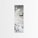 Tranquil Beach Walk, Coastal Pathway Print, Ocean Escape Wall Art, Entryway or Hall Decor, Framed Canvas Print, Serene Natural Style