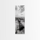 Shotgun Beach, Western Art, Coastal Edge, Canvas Print, Masculine Wall Decor, Cabin Style, Rustic Photography, Dramatic Sky