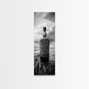 Weathered Bottle Beach, Abandoned Object Art, Coastal Still Life Print, Rustic Nautical Wall Decor, Studio or Bar Area, Canvas Print