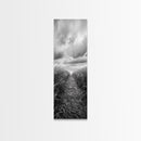 Wheat Field Trail, Countryside Autumn Path, Rustic Farm Landscape, Tranquil Earthy Wall Art, Bedroom or Hallway, Canvas Print