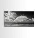 Pampas Grass Coast, Minimalist Beach Art, Boho Coastal Scene, Neutral Tones, Canvas Print, Living Room Wall Art, Fall Decor, Hallway Wall Art
