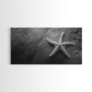 Ocean Starfish, Seashore Calm, Coastal Nature Print, Beach Zen Decor, Framed Canvas Print, Minimalist Bathroom Art, Ocean Wall Piece