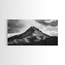 Mountain Peak, Majestic Range, Moody Skies, Canvas Print, Wilderness Wall Art, Cabin Decor, Adventure Style, Nature Inspired Room