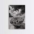Coral Reef Texture, Ocean Wall Art, Coastal Minimalist, Nature Photography, Framed Canvas Print, Bathroom Wall Decor, Tropical Beach Print