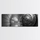 Vault Door, Sci-Fi Tunnel, Futuristic Entrance, Secure Chamber, Framed Canvas Print, Office Decor, Industrial Wall Art, Modern Cyberpunk Style