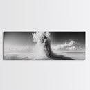 Sand Eruption, Desert Energy, Dust Storm, Framed Canvas Print, Modern Abstract Art, Office Wall Art, Dynamic Nature Photography