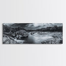Stormy River Valley, Dramatic Landscape Art, Nature Wall Decor, Framed Canvas Print, Rustic Cabin Decor, Autumn Living Room Artwork