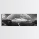 Rainbow Desert Storm, Moody Landscape Photography, Canyon Wall Art, Canvas Print, Living Room Statement Piece, Western Style Decor