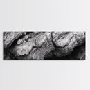 Textured Rock, Earth Tones, Natural Abstract, Framed Canvas Print, modern rustic decor, living room wall art, organic texture, neutral tones