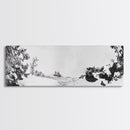 Snow Trees, Dreamy White, Winter Fantasy, Canvas Print, surreal landscape art, fantasy winter decor, magical room aesthetic, Christmas wall art