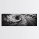Ocean Vortex, Surreal Motion, Abstract Water, Canvas Print, Modern Coastal Decor, Bathroom Wall Art, Minimalist Abstract Photography