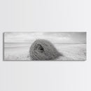 Tumbleweed Nest, Desert Beach, Natural Sculpture, Coastal Simplicity, Canvas Print, Modern Boho Wall Art, Neutral Home Aesthetic