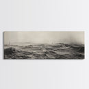 Windy Field, Dust Storm, Desert Mist, Dystopian Vibes, Canvas Print, Fall Office Wall Art, Moody Landscape Photography, Earth Tones