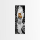 Sea Arch, Golden Rock, Coastal Focus, Minimalist Cliff Scene, Canvas Print, Living Room Decor, Ocean Photography, Nature Framed Art