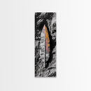 Stone Leaf, Earth Tones, Nature Fossil, Ancient Texture, Framed Canvas Print, Fall Wall Art, Rustic Decor Accent, Boho Nature Artwork