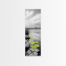 Lily Pads, Serene Pond, Nature Reflection, Framed Canvas Print, Minimalist Landscape Art, Bathroom Wall Art, Tranquil Modern Decor