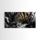 Kelp Forest, Coastal Jungle, Tidal Path, Ocean Shadows – Framed Canvas Print, Moody Marine Wall Art, Bathroom Decor, Natural Ocean Tones