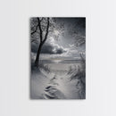 Beach Dunes Sunset, Seaside Escape, Quiet Shore Path, Coastal Calm, Framed Canvas Print, neutral coastal art,  bathroom wall decor