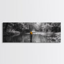 Autumn Fly Fishing, Yellow Jacket River Scene, Framed Canvas Print, Rustic Home Decor, Fisherman Gift, Nature Photography, Cabin Wall Art