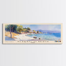 Alaçatı 11 Beach, Turkey Watercolor Beach Print, Vacation Gift, Turkey Wall Art, Beach Painting, Beach Decor, Beach Painting