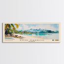 Anse Marron, Seychelles Watercolor Print, Vacation Gift, Seychelles Wall Art, Beach Painting, Beach Decor, Large Wall Art, Wood Frame Art