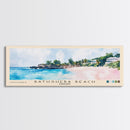 Bathsheba Beach, Barbados Watercolor Print, Vacation Gift, Barbados Wall Art, Beach Painting, Beach Decor, Large Wall Art, Wood Frame Art