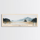 Cannon Beach, Oregon Watercolor Beach Print, Vacation Gift, Oregon Wall Art, Framed Canvas Print, Framed Beach Painting