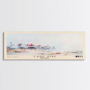 Cape May, New Jersey Watercolor Beach Print, Vacation Gift, New Jersey Wall Art, Framed Canvas Print, Framed Beach Painting