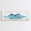 Chatham Island, New Zealand Watercolor Print, Vacation Gift, New Zealand Wall Art, Beach Painting, Beach Decor, Large Wall Art, Wood Frame Art