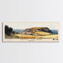 Faial Island, Portugal Watercolor Beach Print, Vacation Gift, Portugal Wall Art, Framed Canvas Print, Framed Beach Painting