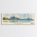 Gris Gris, Mauritius Watercolor Beach Print, Vacation Gift, Mauritius Wall Art, Beach Painting, Beach Decor, Beach Painting