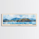 Hamilton Island, Australia Watercolor Print, Vacation Gift, Australia Wall Art, Beach Painting, Beach Decor, Large Wall Art, Wood Frame Art