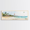 Kite Beach, Dominican Republic Watercolor Beach Print, Vacation Gift, Dominican Republic Wall Art, Framed Canvas Print, Framed Beach Painting