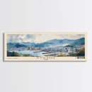 Kyushu, Japan Watercolor Beach Print, Vacation Gift, Japan Wall Art, Framed Canvas Print, Framed Beach Painting