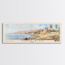 Marsa Alam, Egypt Watercolor Print, Vacation Gift, Egypt Wall Art, Beach Painting, Beach Decor, Large Wall Art, Wood Frame Art